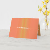 Juste parce que la carte de voeux (Fleur jaune)