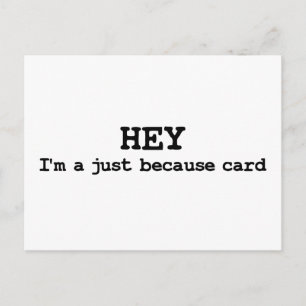 Juste parce que la carte postale