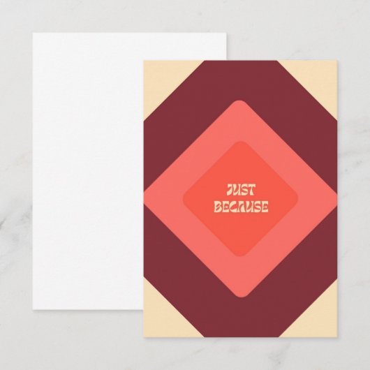 Juste parce que les Cartes pour notes à Berry (Devant / Derrière)