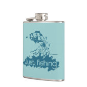 Juste pêche du flacon de hanche de l'aqua du (Gauche)