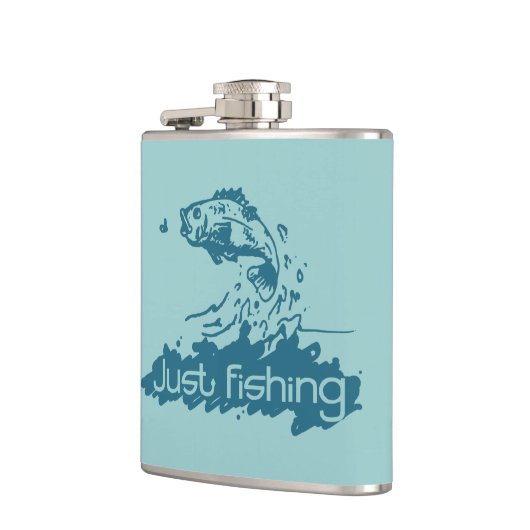 Juste pêche du flacon de hanche de l'aqua du (Gauche)