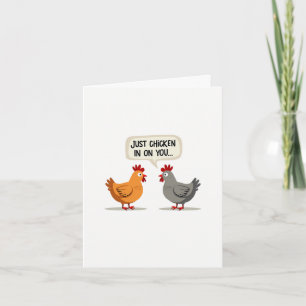Juste Poulet Sur Vous Obtenez Une Carte De Bien