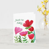 Juste pour dire carte (Fleur jaune)