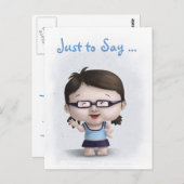 "Juste pour dire... Carte postale (Devant / Derrière)