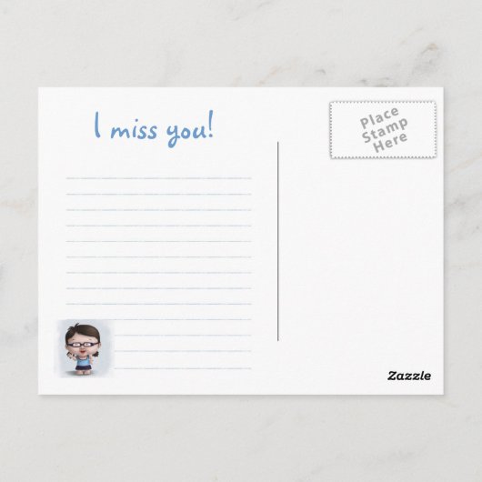 "Juste pour dire... Carte postale (Dos)