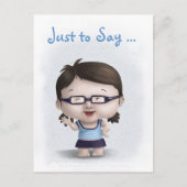 "Juste pour dire... Carte postale (Devant)