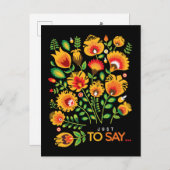 Juste pour dire... carte postale folklorique perso (Devant / Derrière)