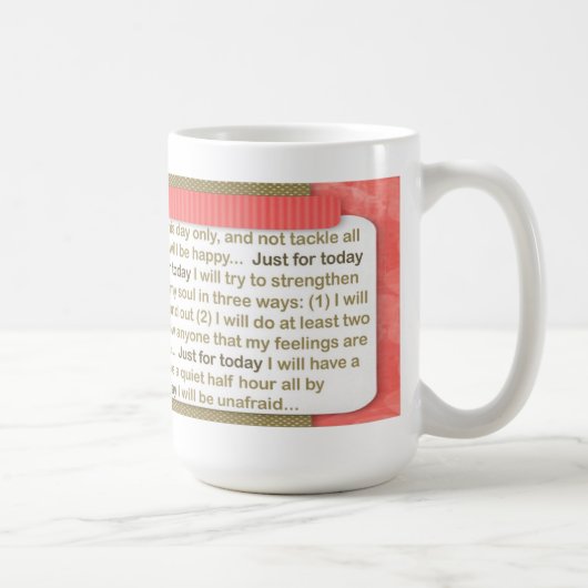 Juste pour la tasse d'aujourd'hui (Droite)