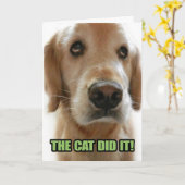 Juste pour le plaisir ! Carte d'excuses d'or de la (Fleur jaune)