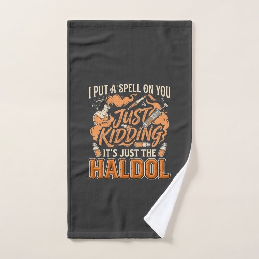 Juste pour rire Haldol Halloween Flacon de potion (Serviette à main)