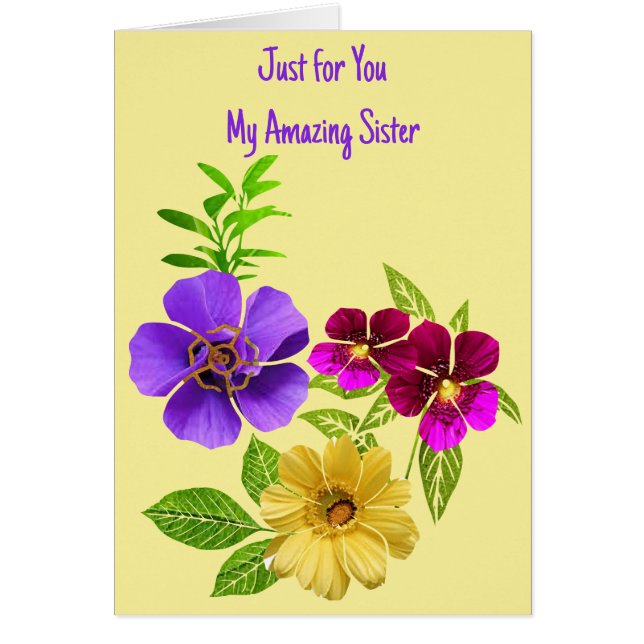 Juste pour toi, ma soeur extraordinaire (Devant)