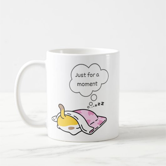 "Juste pour un instant" Chat Mug (Gauche)