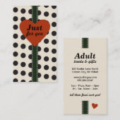 Juste pour vous Cartes de visite (Devant / Derrière)