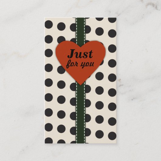 Juste pour vous Cartes de visite (Devant)