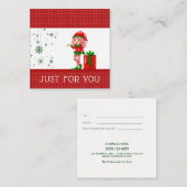 Juste pour vous certificat de chèque-cadeau de (Devant / Derrière)