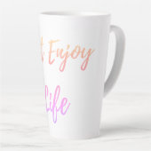 Juste profiter de la vie latte mug (Angle droit)