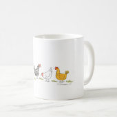 Juste quatre poulets sur une tasse (Devant droit)