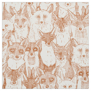 juste renard rouille tissu blanc doux