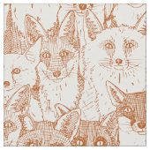 juste renard rouille tissu blanc doux (Fermer)
