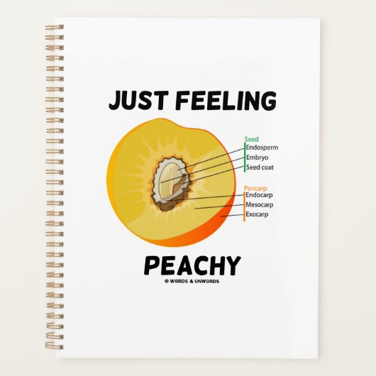 Juste sentir Peachy Peach Anatomy Fruit Geek Humou (Devant)