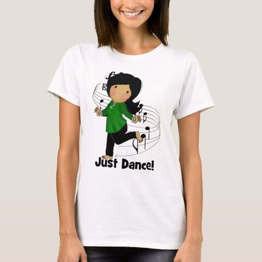 Juste T-shirt de dames de danse (Devant)