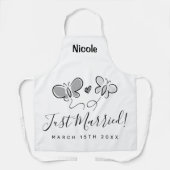 Juste tablier de cuisine marié pour les jeunes mar (Recto)