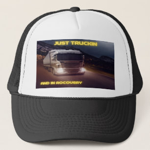 Juste Truckin Et En Casquette De Récupération