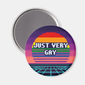 Juste un aimant pixel de fierté très gay (Recto/Verso)