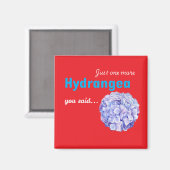 Juste un autre aimant Hydrangea - rouge (Recto/Verso)