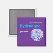Juste un autre aimant Hydrangea - violet (Recto/Verso)