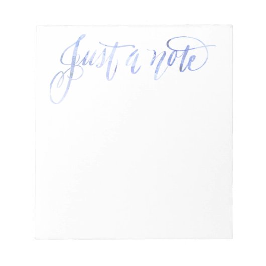 Juste un bloc-notes Note. (Devant)