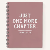 Juste un chapitre de plus Cahier spiralé rose pous (Devant)