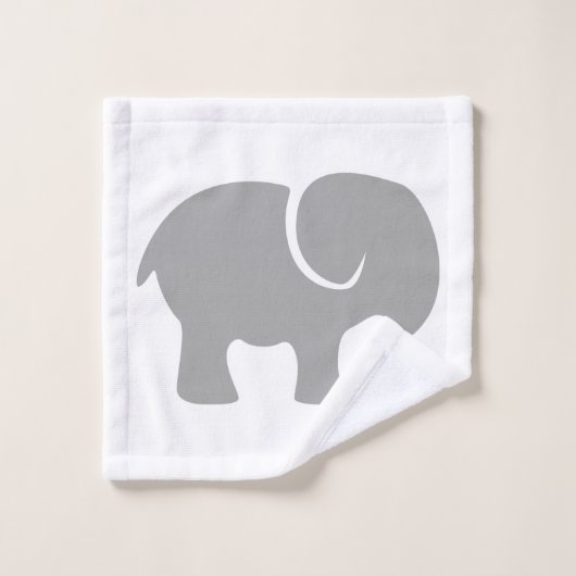 Juste un éléphant gris (Gant de toilette)