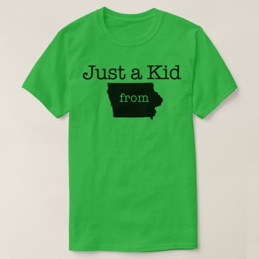 Juste un enfant de IOWA TShirt (Design devant)