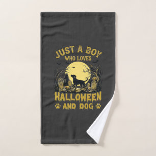 Juste un garçon qui aime Halloween Chien Pleine Lu