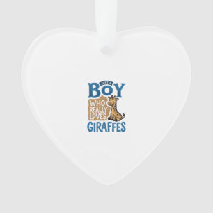 Juste un garçon qui aime les girafes design de t-s