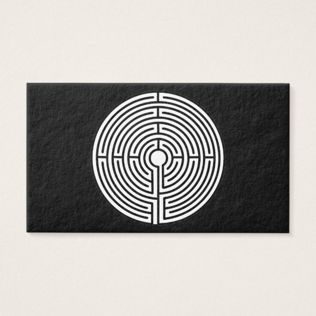 Juste un labyrinthe en noir (Devant)