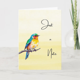 Juste un mot - Carte de encouragement pliée Songbi
