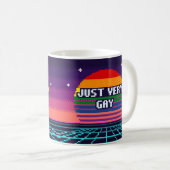 Juste un mug pixel à fierté gay (Devant droit)
