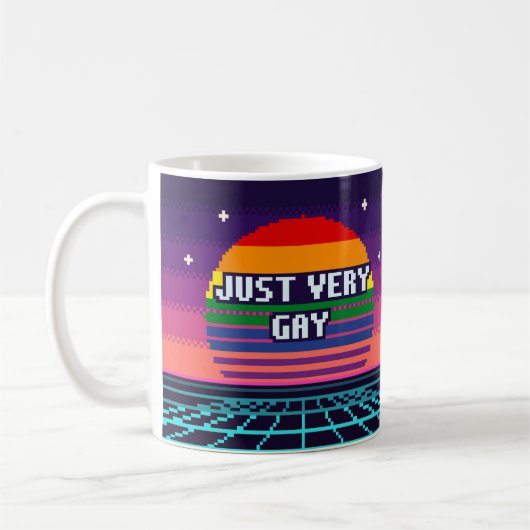 Juste un mug pixel à fierté gay (Gauche)