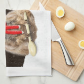 Juste Un Serviette De Cuisine Pud De Plus (Quart Plié)