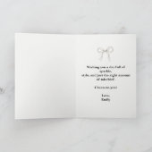 Juste un tout petit peu plus âgée Carte d'annivers (Intérieur)