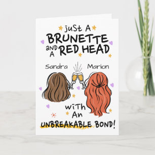 "Juste une Brune et une Rousse" Invitation personn