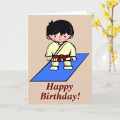 Juste une carte d'anniversaire de Gup Martial Arts (Fleur jaune)
