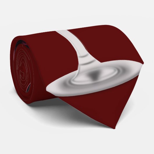 Juste une cravate rouge de vin rouge (Roulé)