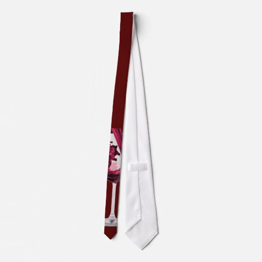 Juste une cravate rouge de vin rouge (Dos)