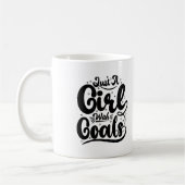 Juste une fille avec des objectifs typographie Mug (Gauche)