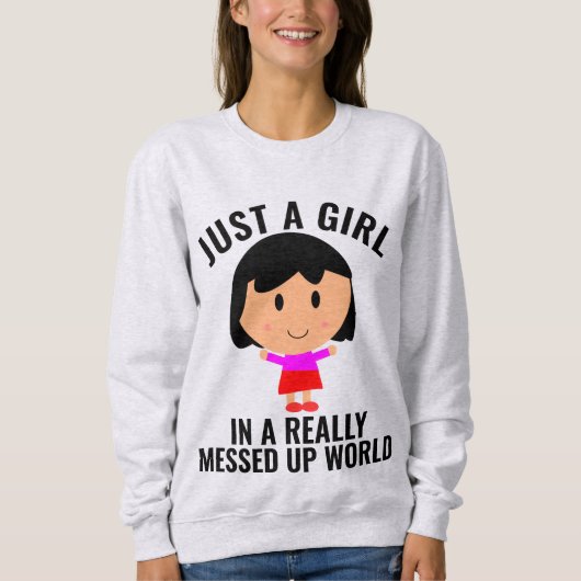 JUSTE UNE FILLE DANS UN T-Shirts MONDIAL MESURÉ (Devant)