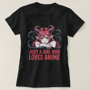 Juste Une Fille Qui Aime Anime T-Shirt Fille Démon