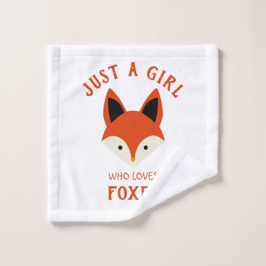 Juste une fille qui aime Foxes (Gant de toilette)